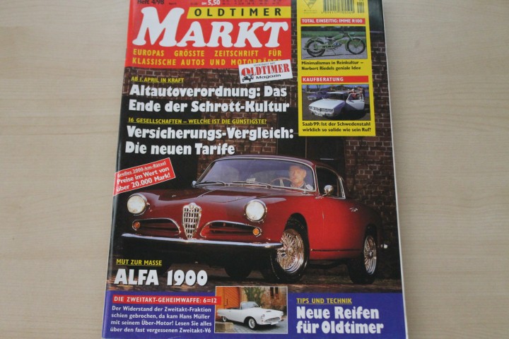 Deckblatt Oldtimer Markt (04/1998)
